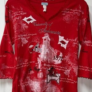 Arkansas Razorbacks AOL All Over Print Shirt XL